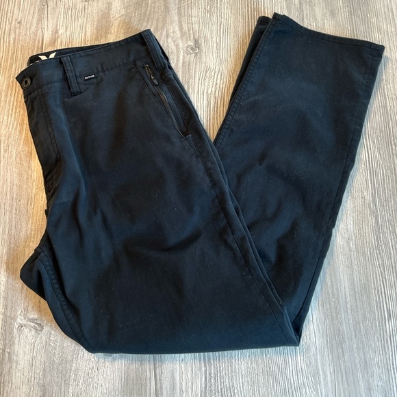 Hurley Pants 35 x 30 Black Elastic Waistband Pullon Drawstring Nike Dri Fit Golf - Picture 1 of 14